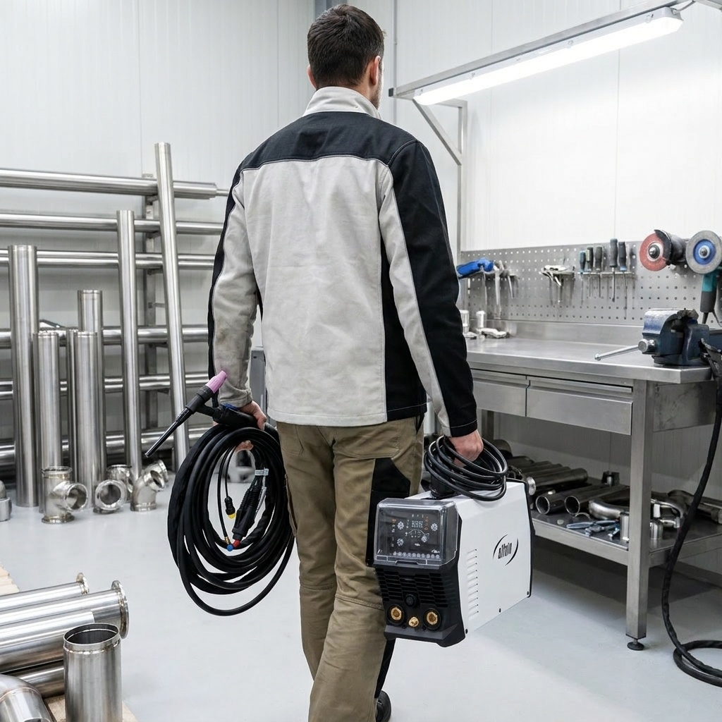 Svářecí invertor TIG Perun 200 AC/DC Pulse HF AlfaIn pro TIG
